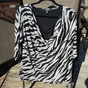 Zebra Sequin Tunic 
